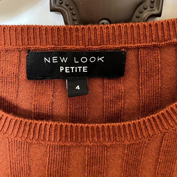 New Look Petite Rust Thin Knit Sweater - Picture 2 of 2